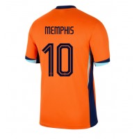 Camisa de time de futebol Holanda Memphis Depay #10 Replicas 1º Equipamento Europeu 2024 Manga Curta